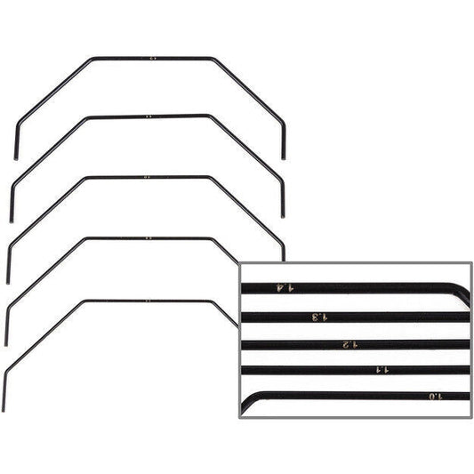 Team Associated ASC92459 RC10B7 Front Anti-roll Bars (5) - PowerHobby