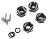 Avid Part #AV1051-SET D413 12mm Traxxas 4Tec 2.0 Aluminum Rear Clamping Hex (Black)