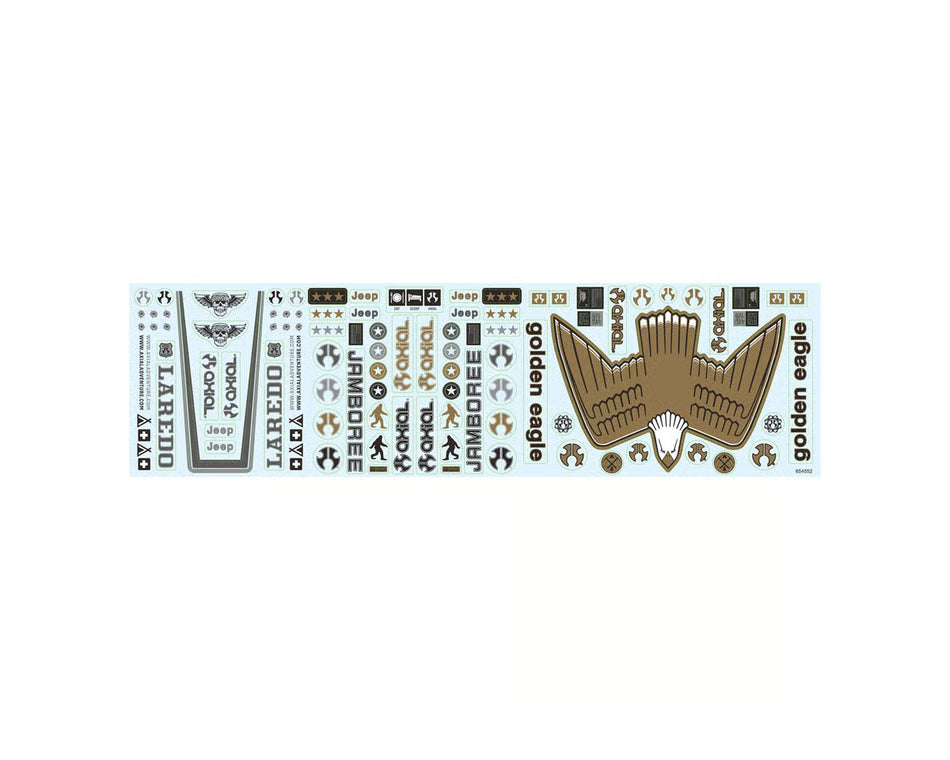 Axial Part #AXI-1049 SCX10 III Jeep CJ-7 Heritage Decal Sheet
