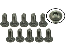 3Racing Part #TS-BS4140M #4-40 x 1/4 Titanium Button Head Hex Socket - Machine (10pcs)