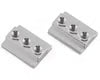 CEN Racing Part #CKD0403 Aluminum Chassis Rail Holding Blocks (Silver) (2)