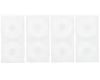 DE Racing Part #DER-SD1-CW 1/10 Buggy Wheel Sticker Disk (White Carbon Fiber) (8)