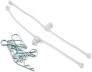 DU-BRO Part #2246 Body Klip Retainers – RC Body Clip Holders & Tethers (White)