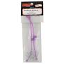 DU-BRO Part #2250 Body Klip Retainers – RC Body Clip Holders & Tethers (Purple)