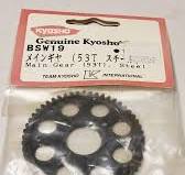 Kyosho Part #BSW19 Main Gear (53T), Steel