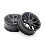 Kyosho Part #FAH701BK Wheel FZ02 (Muscle Car /Black) (2pcs)