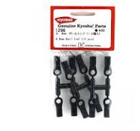 Kyosho Part #1296 6.8mm Ball End (12 Pcs) - Black