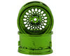 DS Racing Part #DS-DE-332 Element Mesh 1/10 Drift Wheels (Green Chrome) (2) (Adjustable Offset) w/12mm Hex