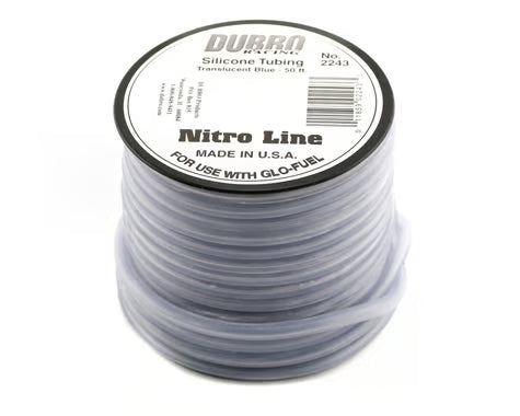 DuBro Part #DUB2243 "Nitro Line" Silicone Fuel Tubing (Blue) (50')