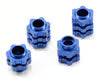 Dynamite Part #DYN8070 Aluminum 17mm Wheel Adapter Set (Blue) (4) (SC10)