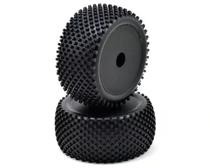 ECX Part #ECX43003 Rear Tire, Pre-mount, Black Wheel (2): 1/10 2WD Boost