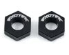 Exotek Part #EXO1437BLK B44 Aluminum Front Wheel Hex Set (Black)
