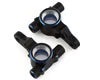 Exotek Part #EXO2138 B6.4 Aluminum Steering Blocks (-1mm) (Black/Blue)