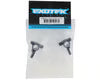 Exotek Part #EXO2138 B6.4 Aluminum Steering Blocks (-1mm) (Black/Blue)