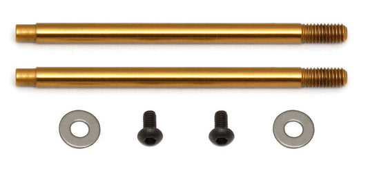 Associated 91619 3x27.5 mm Shock Shafts (V2) Titanium RC10B5 / M RC10B6 RC10SC5M - PowerHobby