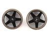 Firebrand RC Part #FBR1MTXHI5073 HighFive PRO SERIES Aluminum Drift Wheels (4) (Gunmetal/Black) (9mm/12mm Offset) w/12mm Hex