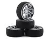 Firebrand RC Part #FBR1WHESSK695 Superskunk D2 Pre-Mounted Slick Drift Tires (4) (White/Black) w/D2 Tires, 12mm Hex & 3mm Offset