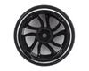 Firebrand RC Part #FBR1WHESSK695 Superskunk D2 Pre-Mounted Slick Drift Tires (4) (White/Black) w/D2 Tires, 12mm Hex & 3mm Offset