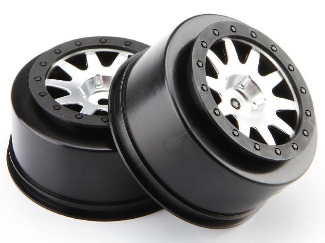 Hpi 106200 MK.10 V2 Wheel Matte Chrome (4.5mm Offset) (2) Blitz /Flux Jumpshot - PowerHobby