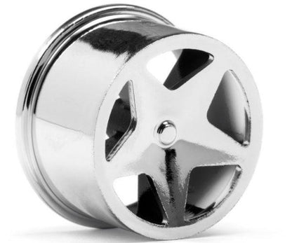 HPI Racing 114279 Super Star Wheel Set Chrome (4) Q32 / Baja Q32 Buggy - PowerHobby