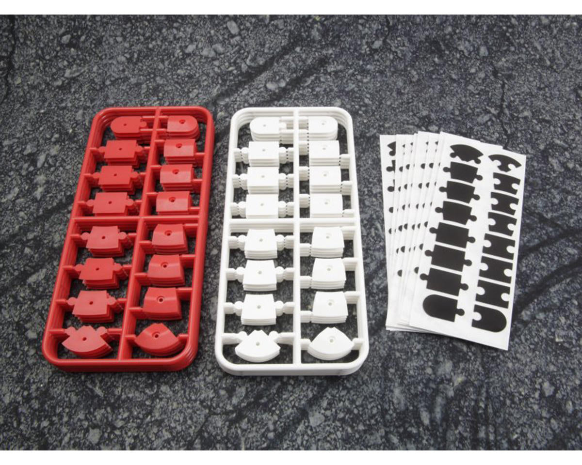HPI Racing Part #161409 Nano-TTR Interlocking Curb Set (Red/White)