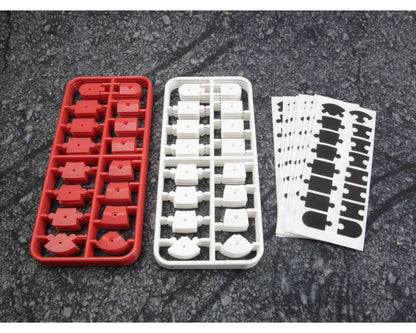 HPI Racing Part #161409 Nano-TTR Interlocking Curb Set (Red/White)