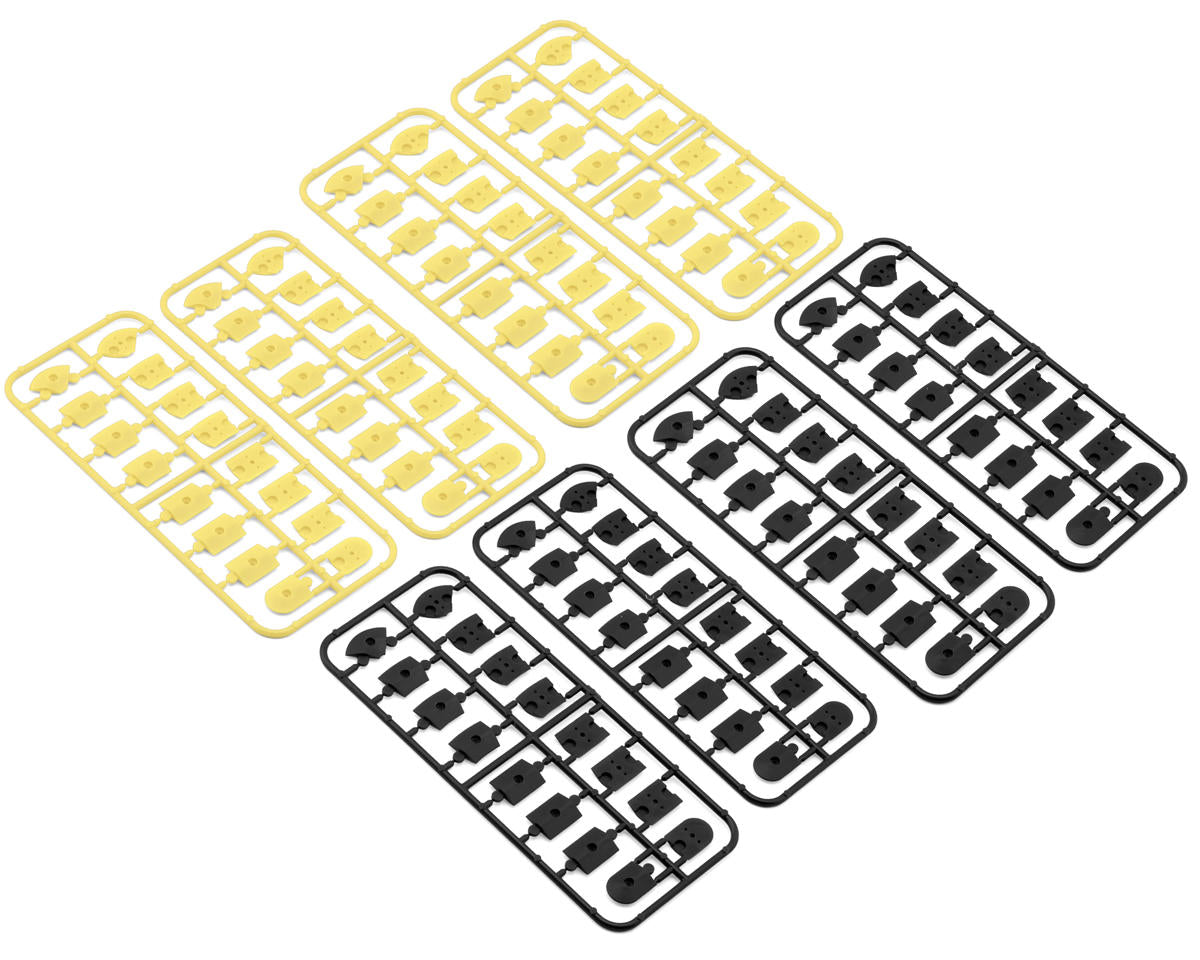 HPI Racing Part #161411 Nano-TTR Interlocking Curb Set (Black/Yellow)