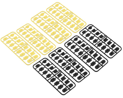 HPI Racing Part #161411 Nano-TTR Interlocking Curb Set (Black/Yellow)