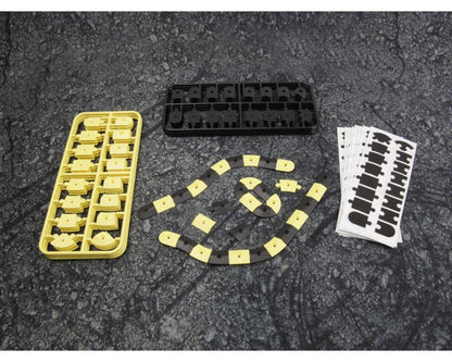 HPI Racing Part #161411 Nano-TTR Interlocking Curb Set (Black/Yellow)