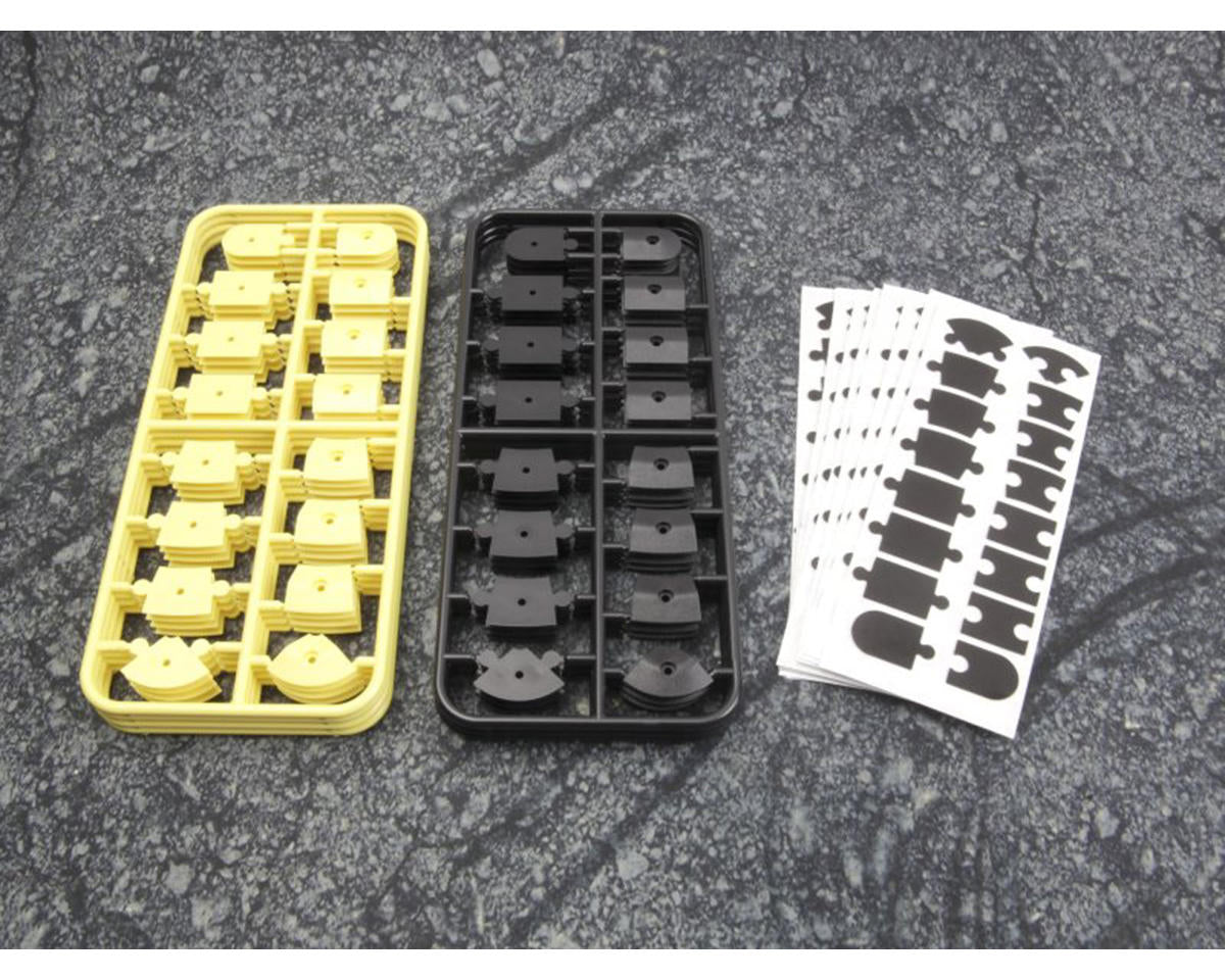 HPI Racing Part #161411 Nano-TTR Interlocking Curb Set (Black/Yellow)