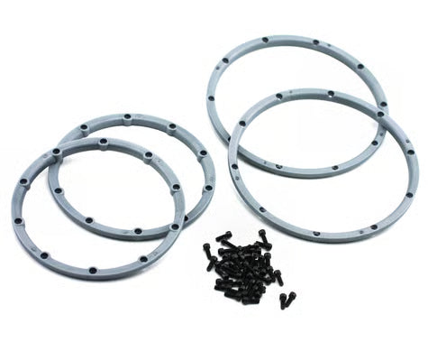 HPI Racing Part #3242 Wheel Beadlock Rings (Silver) (2) (Baja 5B)