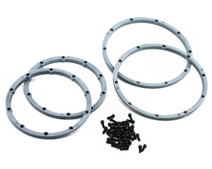 HPI Racing Part #3242 Wheel Beadlock Rings (Silver) (2) (Baja 5B)