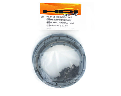 HPI Racing Part #3242 Wheel Beadlock Rings (Silver) (2) (Baja 5B)