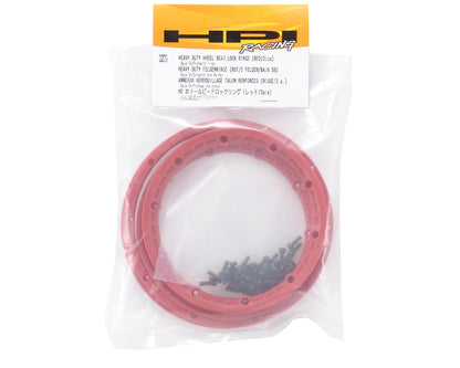 HPI Racing Part #3275 Wheel Beadlock Rings (Red) (2) (Baja 5B)