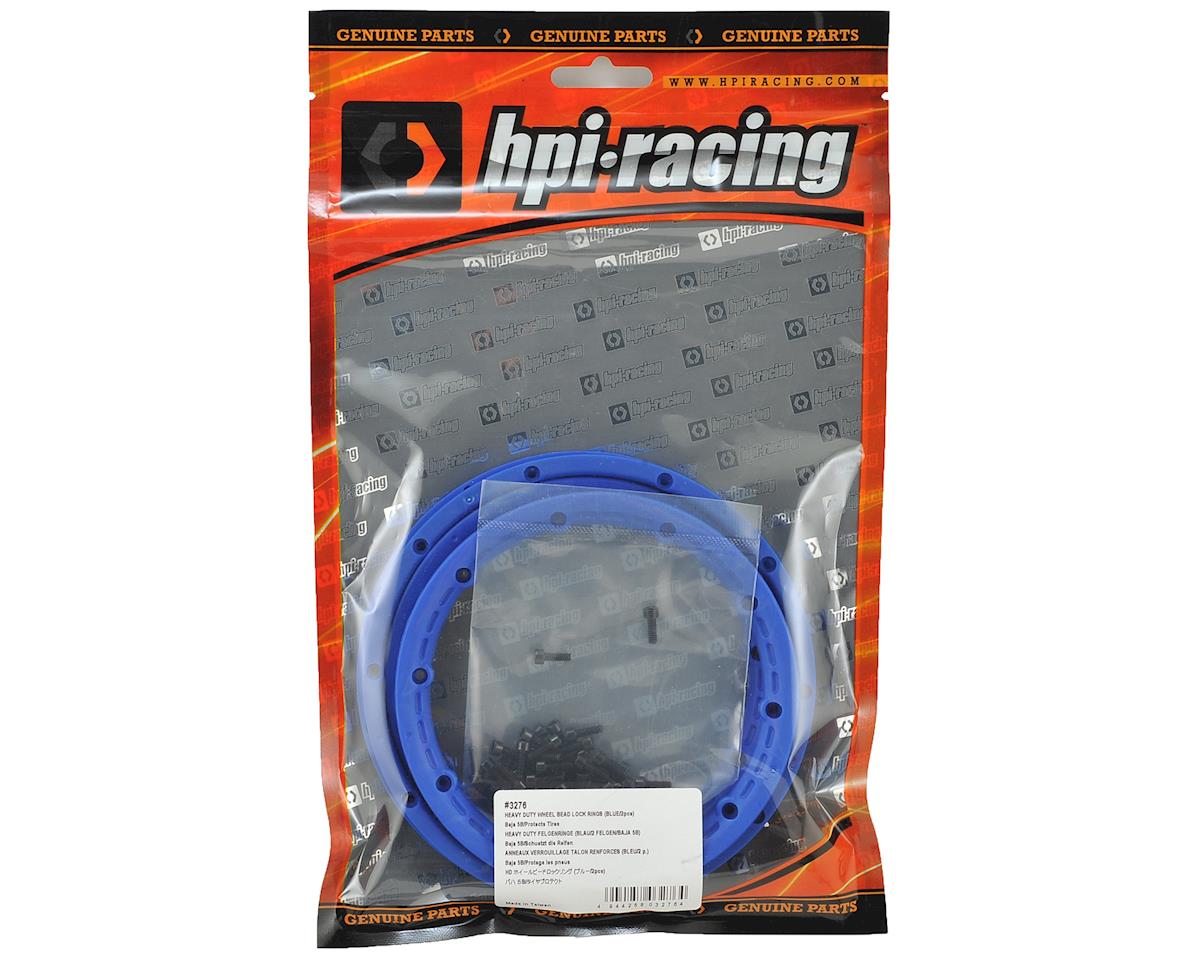 HPI Racing Part #3276 Wheel Beadlock Rings (Blue) (2) (Baja 5B)