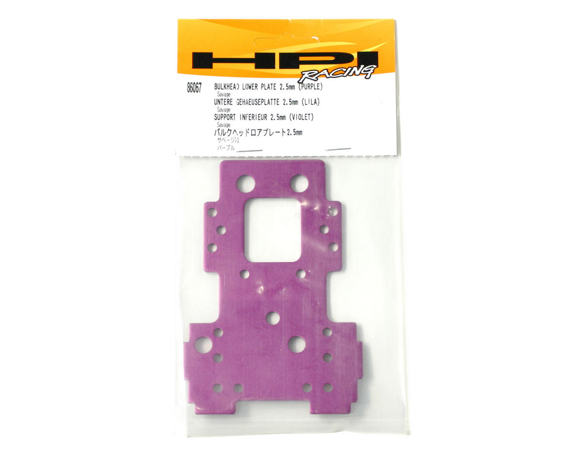 HPI Racing Part #86067 Bulkhead Lower Plate 2.5mm (Purple)