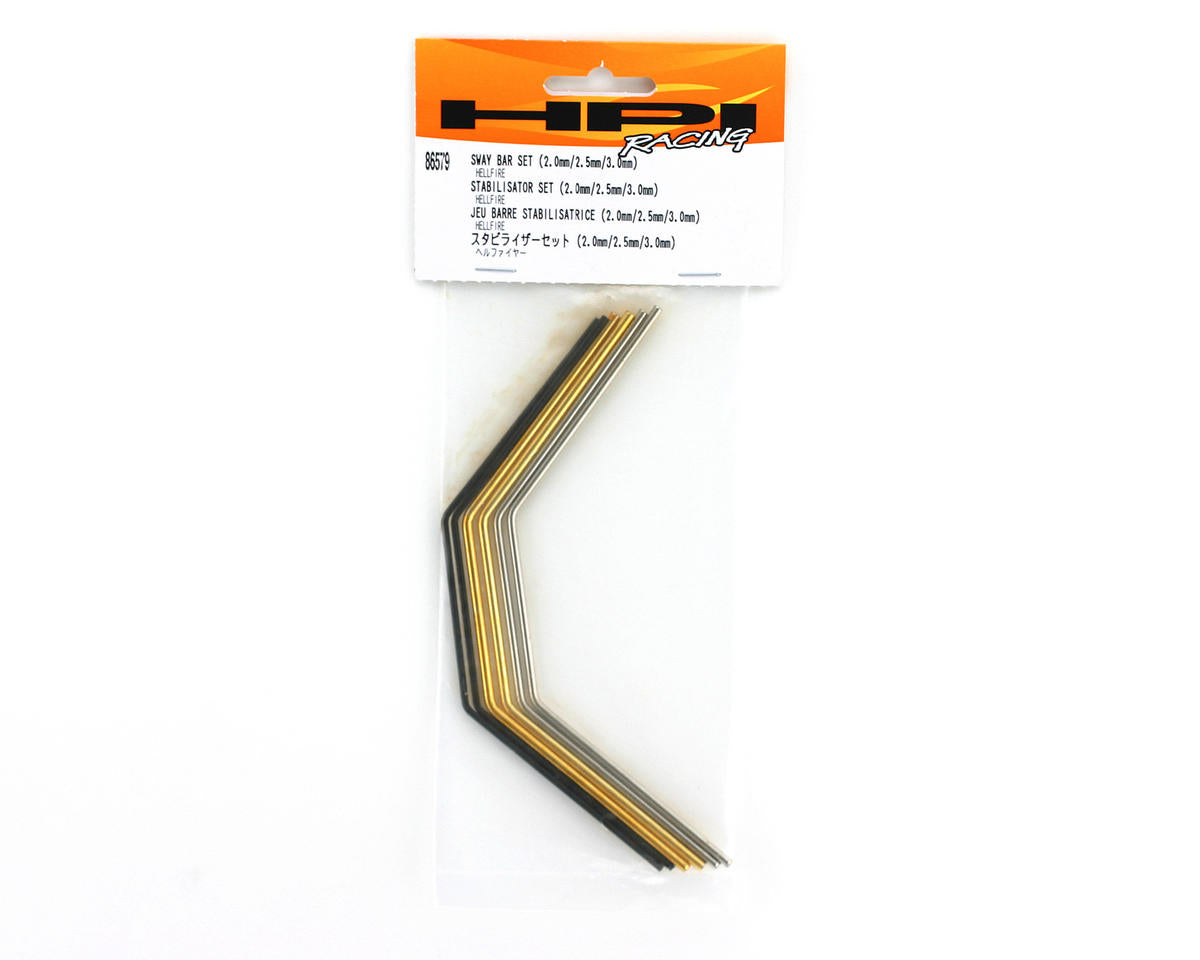 HPI Racing Part #86579 Sway Bar Set (2.0mm/2.5mm/3.0mm) (3 sets)
