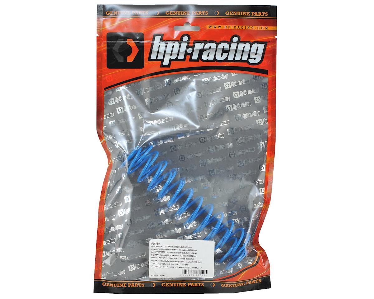 HPI Racing Part #86759 23x135x2.3mm Baja Shock Spring Set (Blue - 13 Coils) (2)
