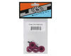 J&T Bearing Co. Part #JTB-JT11160-PK Aluminum 17mm Serrated Wheel Nuts (Pink) (4)