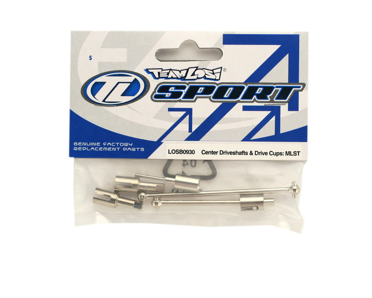 Team Losi Part #LOSB0930 Center Driveshaft & Drive Cups (MLST/2)