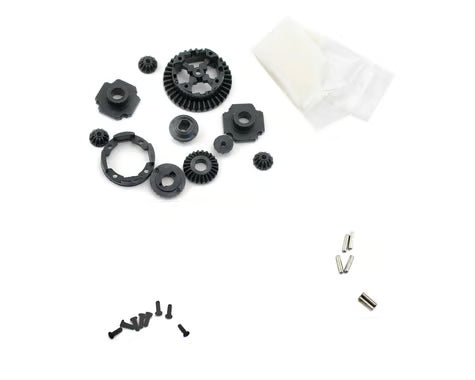 Team Losi Part #LOSB0940 Front/Rear Differential Gears & Housing (Mini-LST) Black