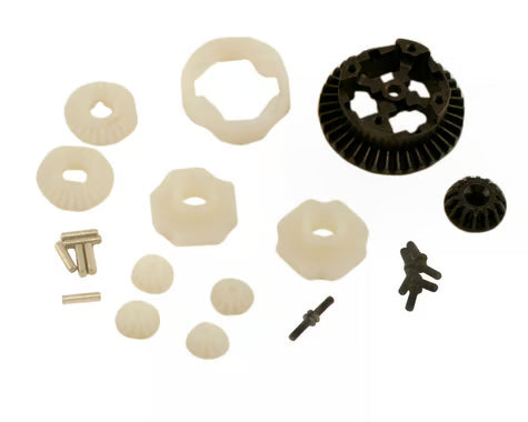 Team Losi Part #LOSB0941 Front/Rear Metal Differential Gear & Housing Set (MLST/2)