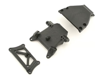 Team Losi Part #LOSB1018 Front Bulkhead, Kickplate & Brace Set (Mini-T)