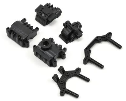 Team Losi Part #LOSB1743 Differential Cover & Shock Tower Set: Micro SCT, Rally