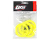 Team Losi Part #LOSB7024 Beadlock Ring Set w/Screws (Fluorescent Yellow) (4)