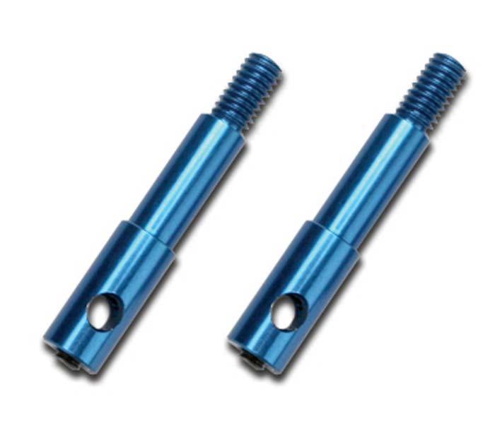 Traxxas 5537X Front Left & Right Aluminum Wheel Spindles Jato - PowerHobby