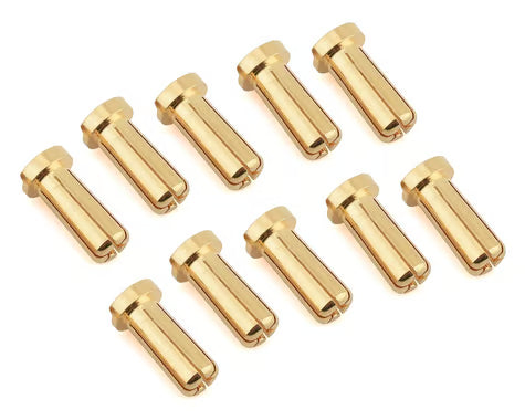 Maclan Part #Mcl4217 Max Current 5mm Low Profile Gold Bullet Connectors (10 Piece)