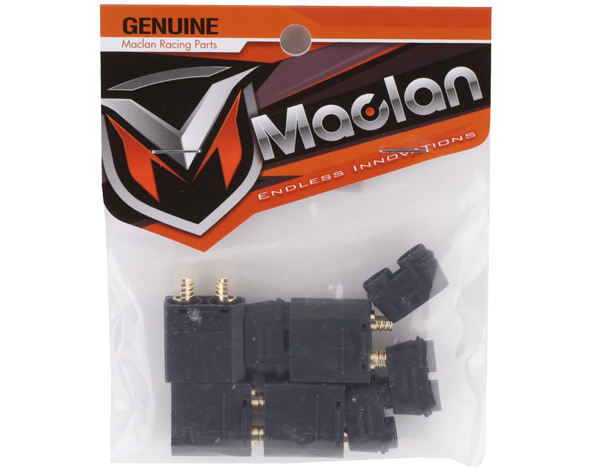 Maclan Part #MCL4267 XT90 Connectors (4 Male) (Black)