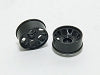 PN Racing Mini-Z MR015/MR02 Black Front Wheel Rim +3 Offset Part #MR2071F3