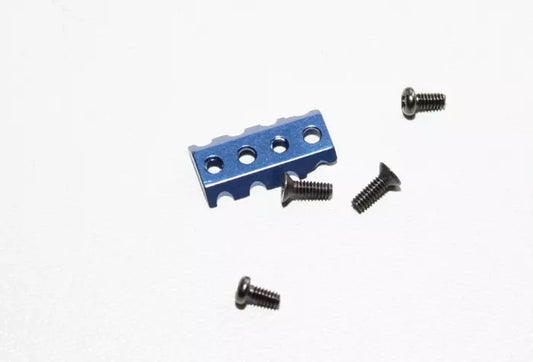 PN Racing Mini-Z MR03 High Clamp Force T-Plate Mount (Blue) Part#: MR3009B